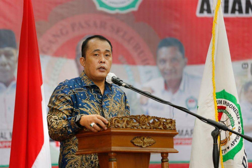Wakil Wali Kota Medan, H. Aulia Rachman saat hadir dalam pelantikan DPD Aliansi Pedagang Pasar Seluruh Indonesia Kota Medan (IDN Times/Dok. Fer)
