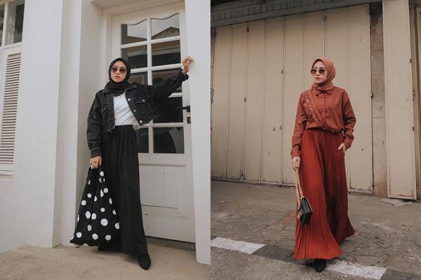 12 Mix and Match Outfit dengan Bawahan Rok ala Selebgram Nisa Cookie