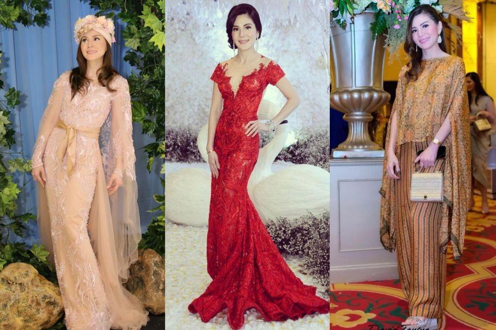 12 Gaya Kondangan Mewah ala Margaret Vivi, Calon Mertua Boy William