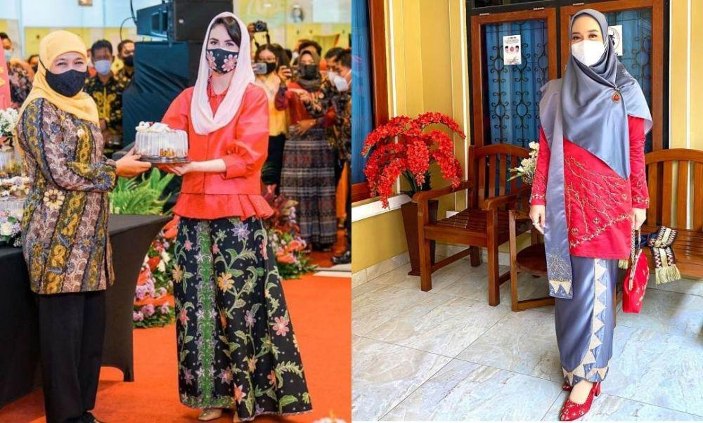 9 Adu Gaya Kondangan Nuri Maulida Vs Arumi Bachsin, Kece Siapa?