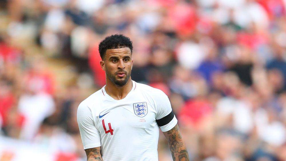 potret Kyle Walker bersama Timnas Inggris(skysports.com)