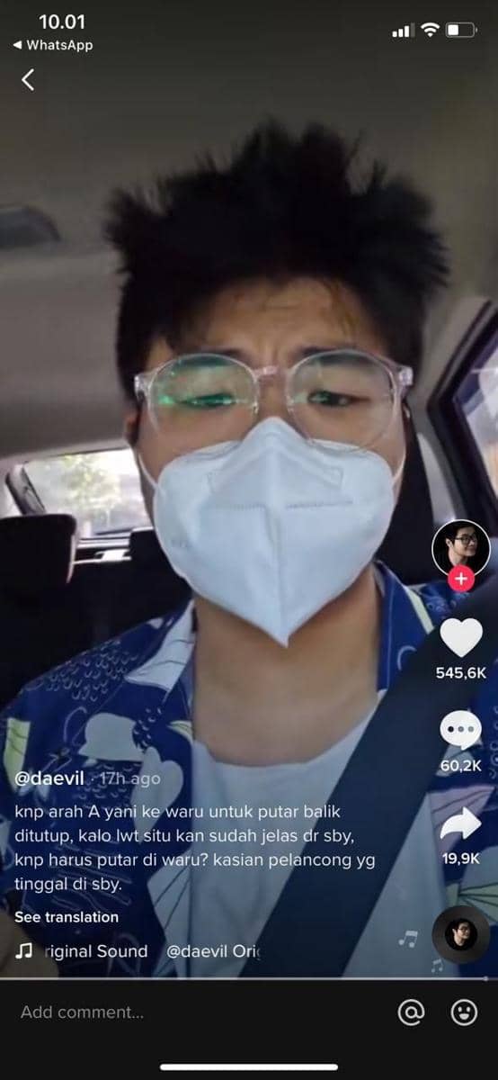 Tangkapan layar vedeo TikTok viral. Dok. Istimewa.