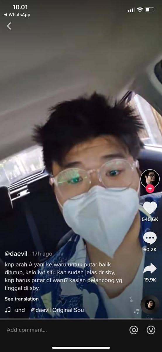 Tangkapan layar vedeo TikTok viral. Dok. Istimewa.