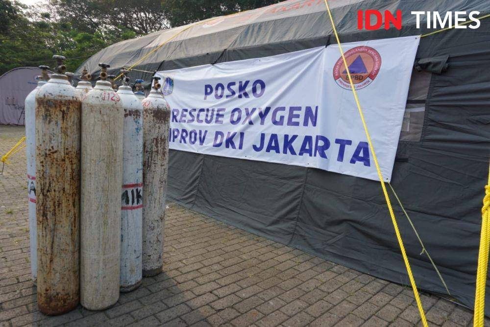 Posko Rescue Oxygen Pemprov DKI Jakarta. (IDN Times/Aryodamar)