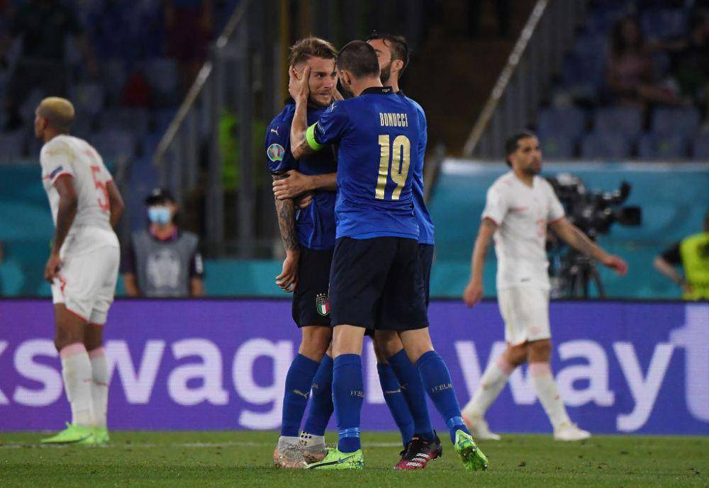 Italia mengalahkan Swiss (twitter.com/EURO2020DE)