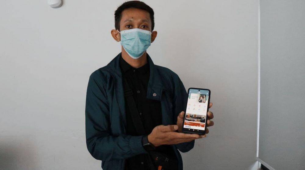 Agus Supriyadi (31) salah seorang peserta JKN yang telah melakukan screening kesehatan pada aplikasi Mobile JKN. (Dok. BPJS Kesehatan)