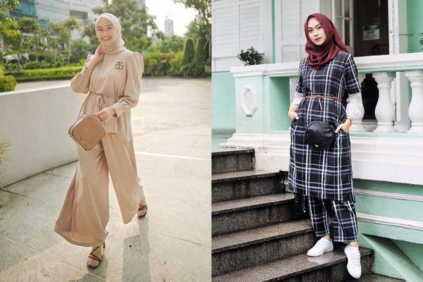 11 Inspirasi Outfit One Set ala Indah Nada Puspita, Simpel buat OOTD!