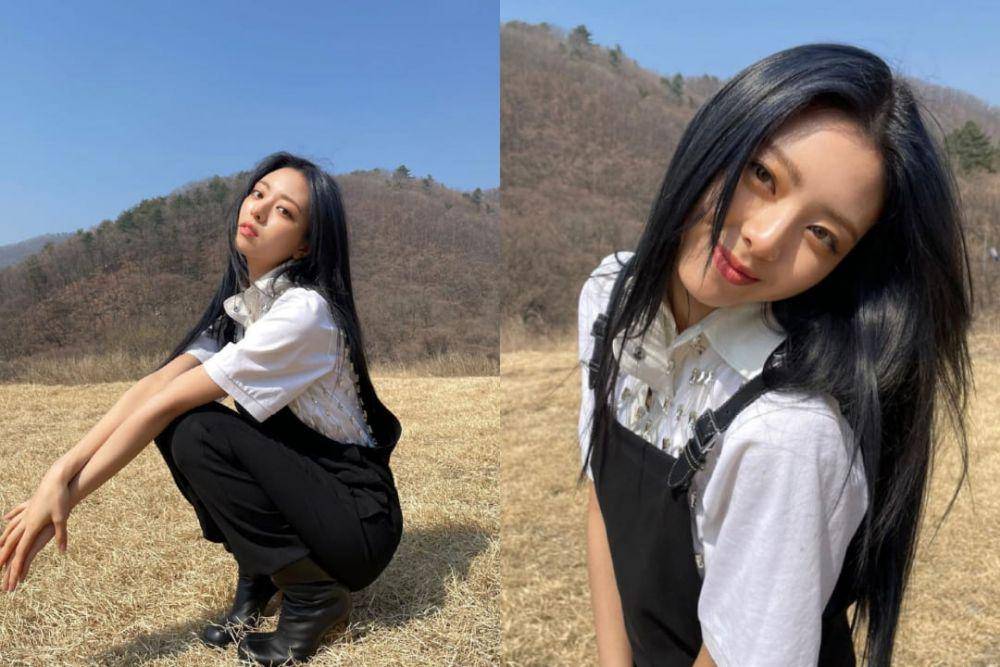 outfit hangout ala Yuna ITZY (instagram.com/itzy.all.in.us)