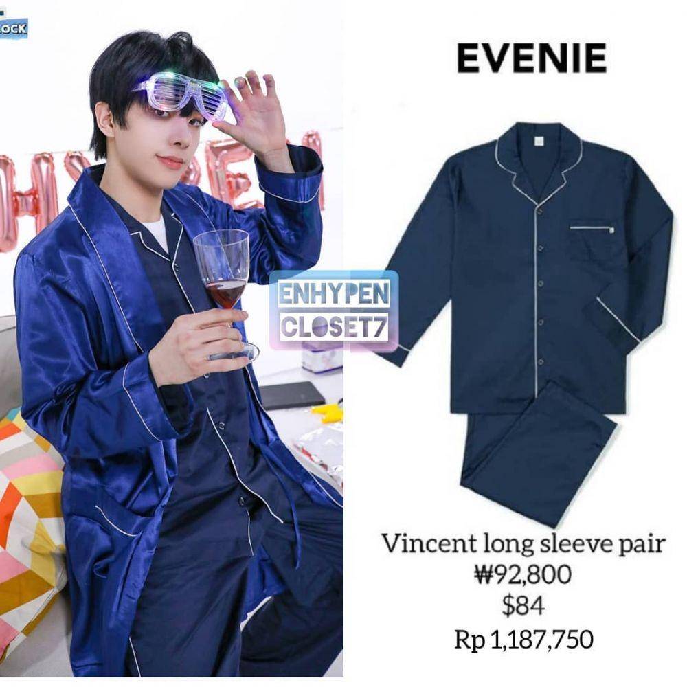 Harga baju tidur Jake Enhypen di EN-O'CLOCK (instagram.com/enhypen_closet7)