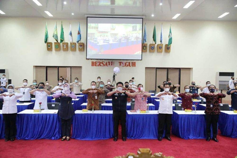 Rapat Koordinasi Pemprov Sumsel mengenai pembangunan pelabuhan Tanjung Carat (IDN Times/Humas Pemprov Sumsel)