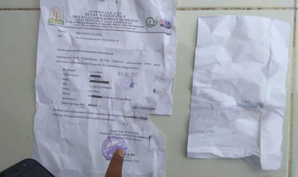 Diupah Rp10 Ribu, Tukang Fotokopi Diduga Ubah Hasil Swab Jadi Negatif