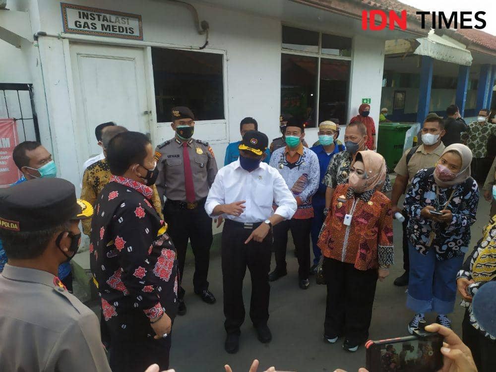 Menteri PKM Muhadjir Effendy Kunker ke RSUD Abdoel Moeloek (IDN Times/Tama Yudha Wiguna)