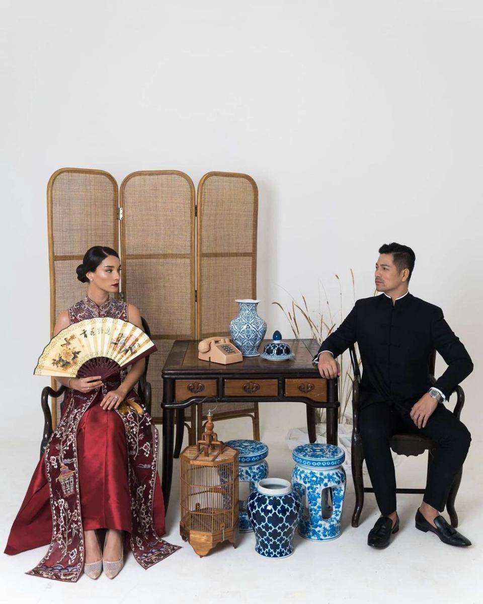 Inspirasi foto prewedding oriental. (instagram.com/sekisah.photo)