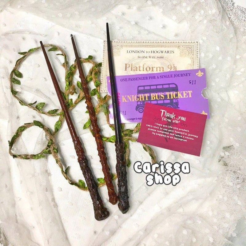 Tongkat sihir Harry Potter (shopee.co.id/carissaputri2578)