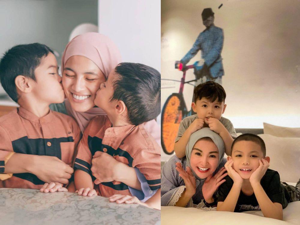 Lengkapi Kebahagiaan, 11 Potret Akrab 2 Anak Cowok para Artis