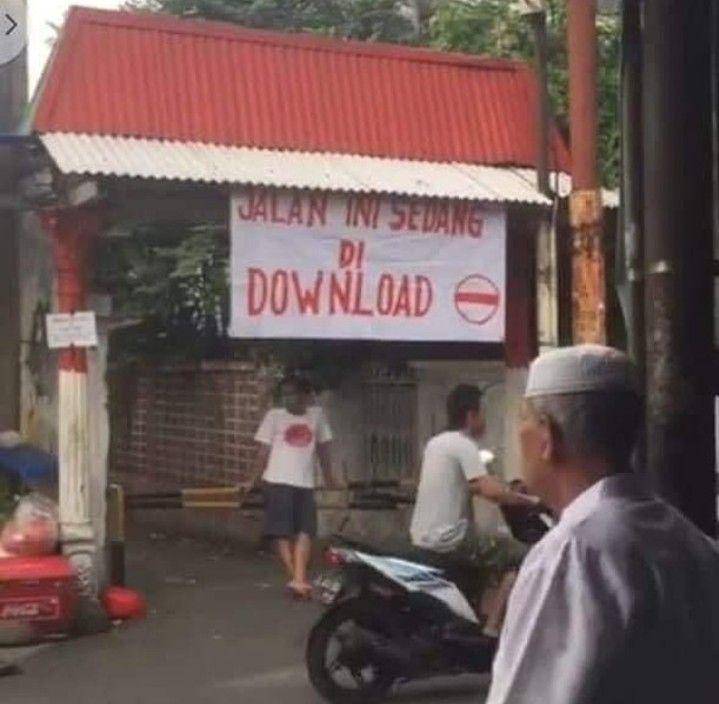 Tulisan dan spanduk ala warga +62 (instagram.com/komedi_gambar)