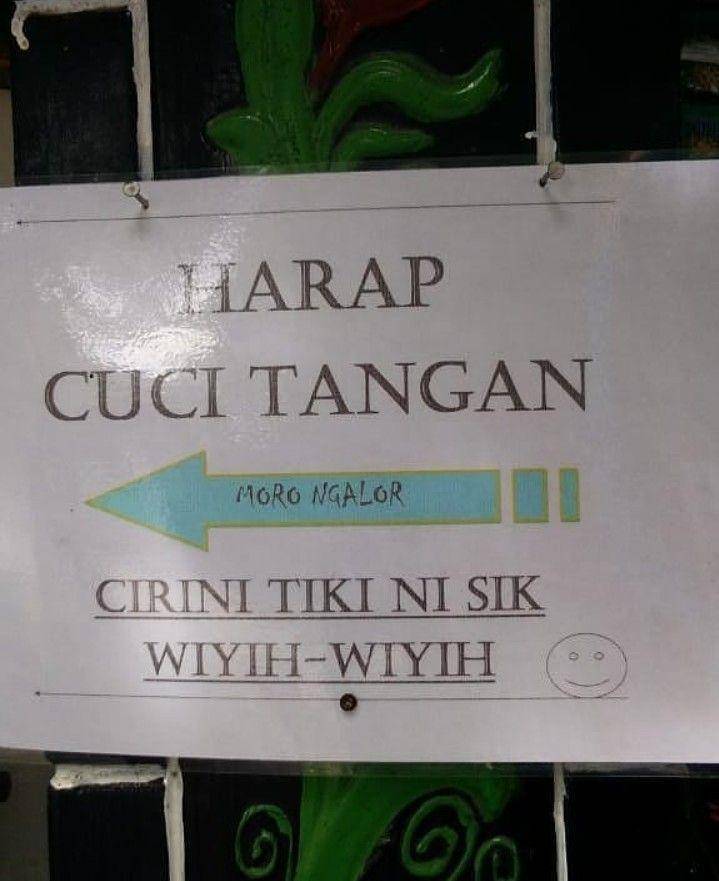 Tulisan dan spanduk ala warga +62 (instagram.com/dagelanheboh)