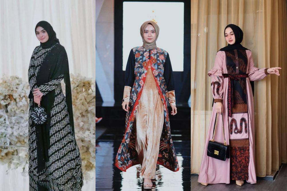 Dress Batik Hijab Terbaru untuk Kondangan (Berbagai Sumber)