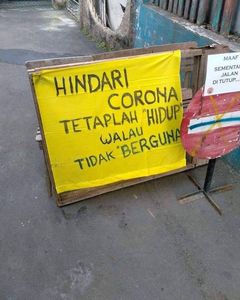 imbauan antimainstream bikin mikir dua kali buat langgar (instagram.com/duhreceh.id)