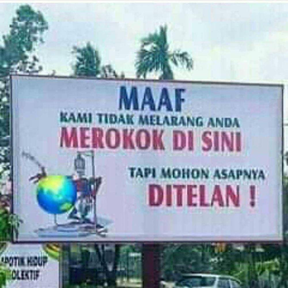 imbauan antimainstream bikin mikir dua kali buat langgar (instagram.com/duhreceh.id)
