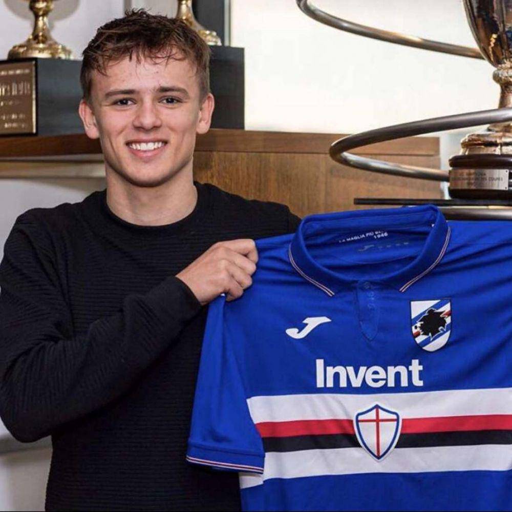 Mikkel Damsgaard saat bergabung dengan Sampdoria (instagram.com/mikkeldamsgaard00)