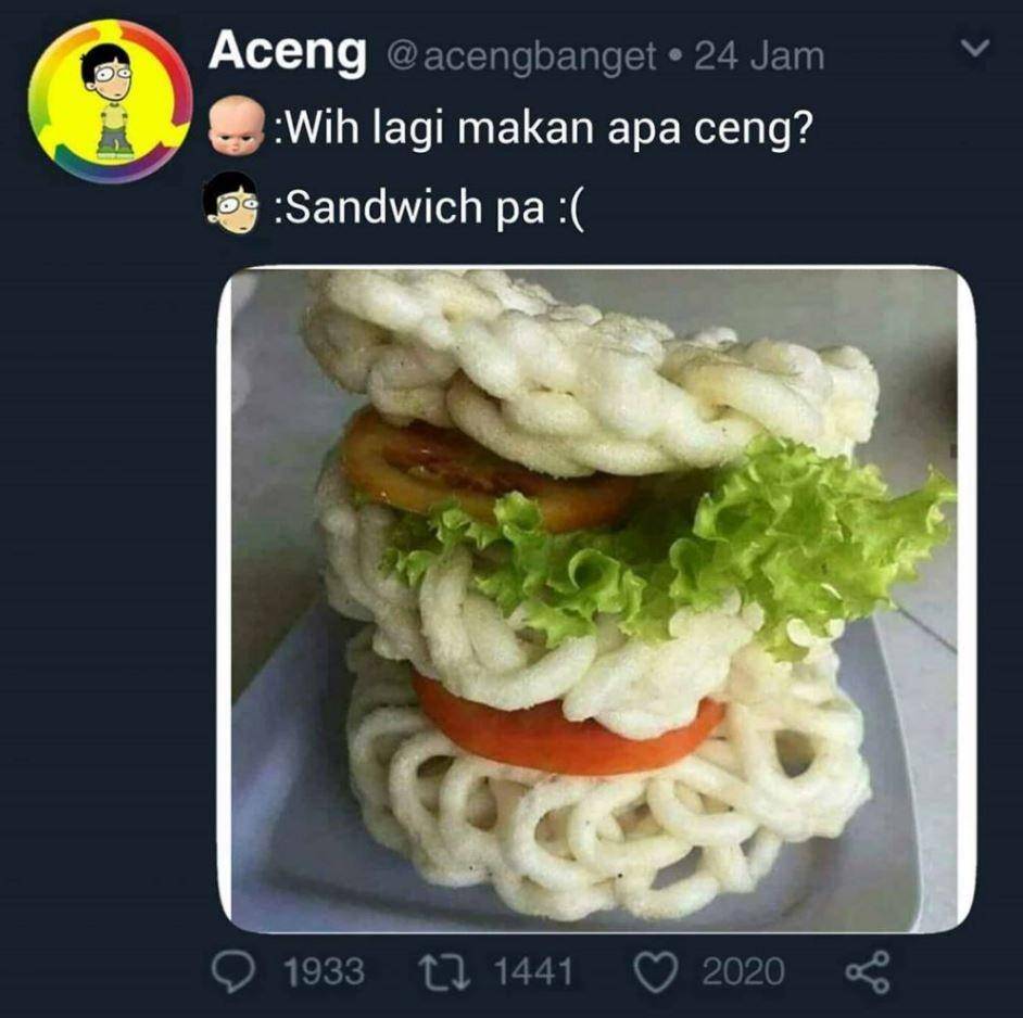 ingin terlihat makan mewah (instagram.com/acengbanget)