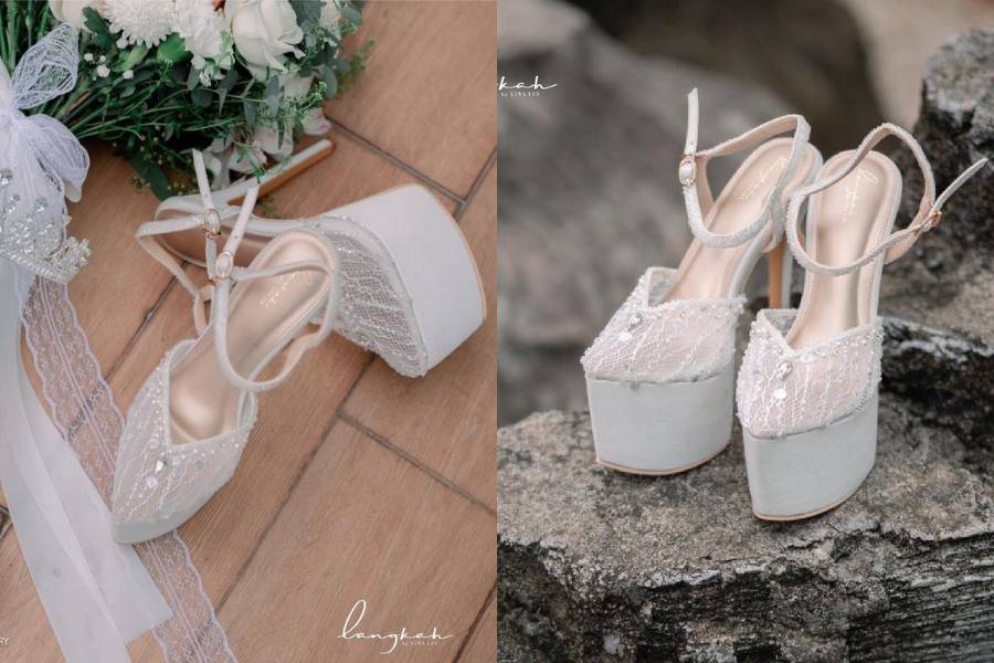 Wedding high heels Citra Monica (instagram.com/langkahbylinalee)
