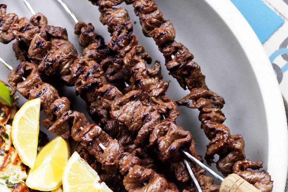 Spicy beef kabobs (peteschopshop.com.au)