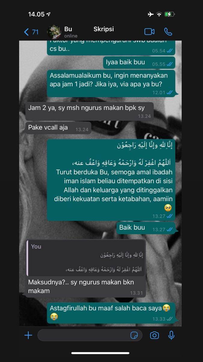 gak sengaja salah kirim chat (twitter.com/collegemenfess)