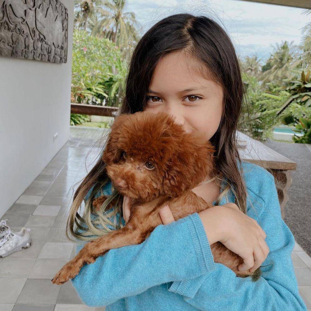 keluarga Nana Mirdad bersama anjing peliharaan (instagram.com/andrew.white._)