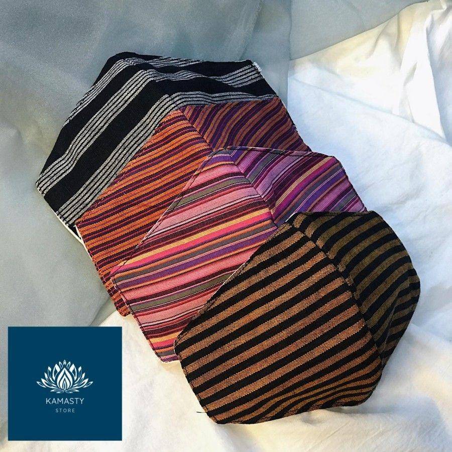 Masker tenun. (tokopedia.com/Kamasty store)