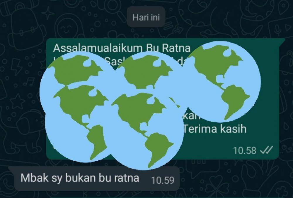 gak sengaja salah kirim chat (twitter.com/cloudysweetieee)