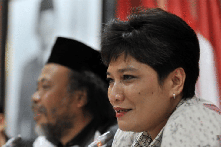 Ribka Tjiptaning. (ANTARA FOTO/Ismar Patrizki))