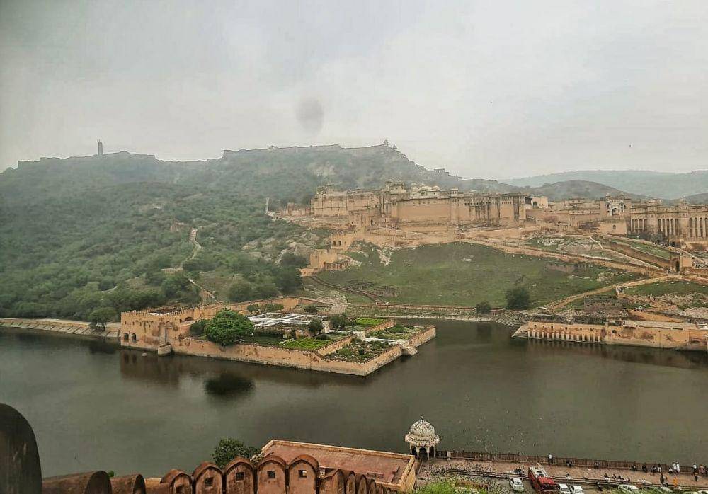 Benteng Amer di Rajashtan. (Twitter.com/Deep Mukherjee)