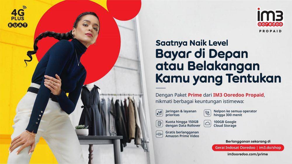 Keuntungan eksklusif Prime dari IM3 Ooredoo Propaid (Dok. Indosat Ooredoo)