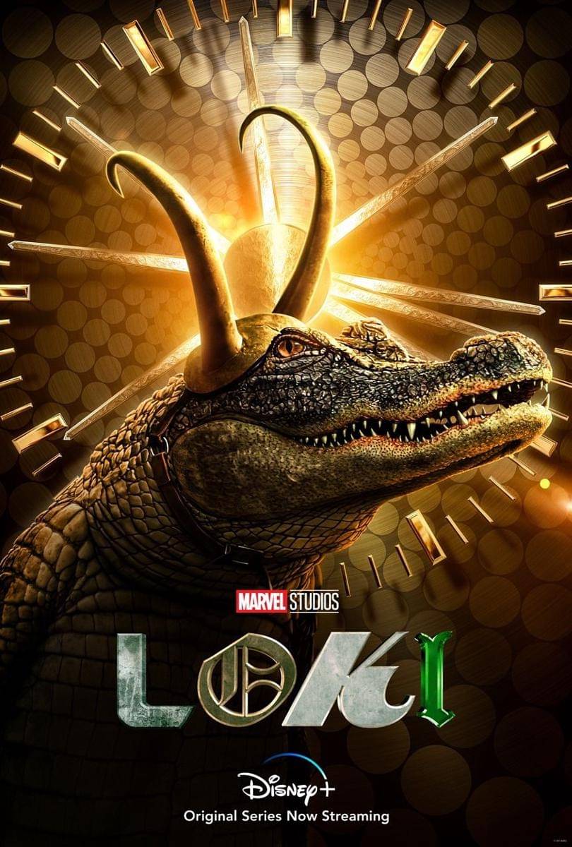 Poster Alligator Loki. facebook.com/marvelstudios