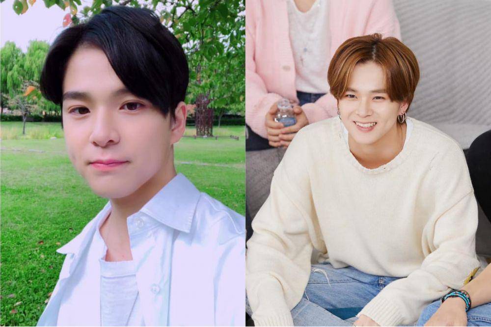 Asahi sebelum debut (instagram.com/yg.treasurebox) | Asahi sesudah debut (post.naver.com/YG FAMILY)
