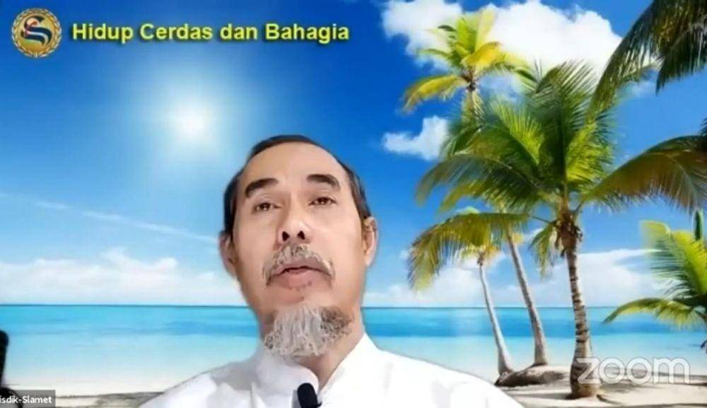 Wakil Kepala Dinas Pendidikan (Disdik), DKI Jakarta, Slamet di acara Vox Populi Institute Indonesia (youtube.com/Vox Populi Institute Indonesia)