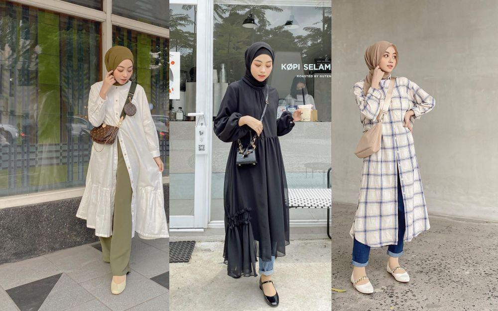 10 Padu Padan Tunik dengan Celana Panjang ala Meirani Amalia, Stylish!