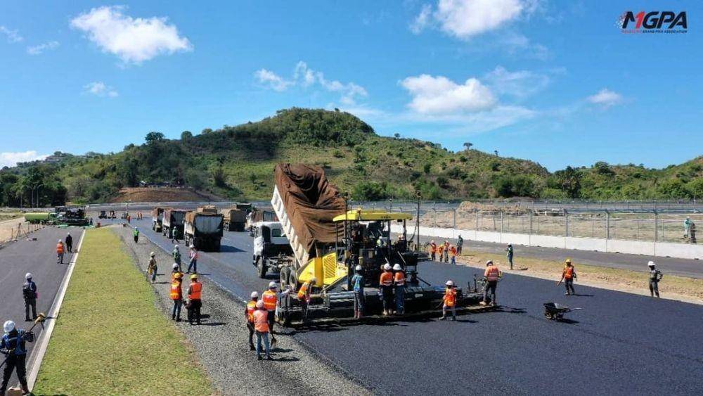 Progres pembangunan Sirkuit Mandalika. (instagram.com/themandalikagp)