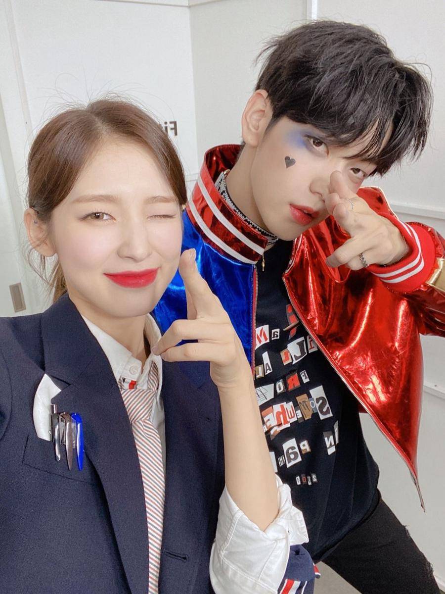 Arin Oh My Girl dan Soobin TXT (twitter.com/KBSMusicBank)