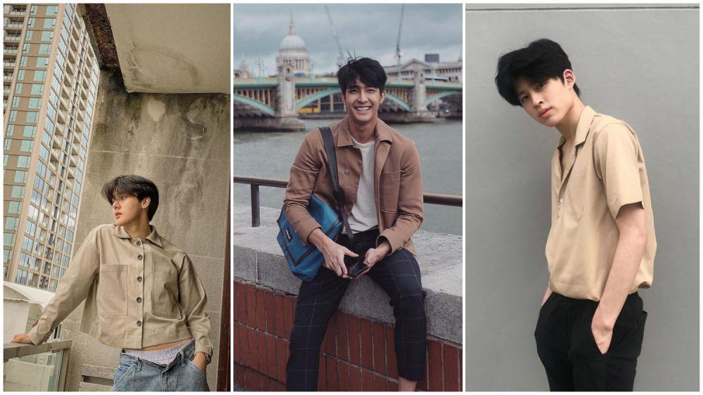 9 Inspirasi OOTD Kasual Cokelat Khaki ala Aktor Thailand, Adem Dilihat