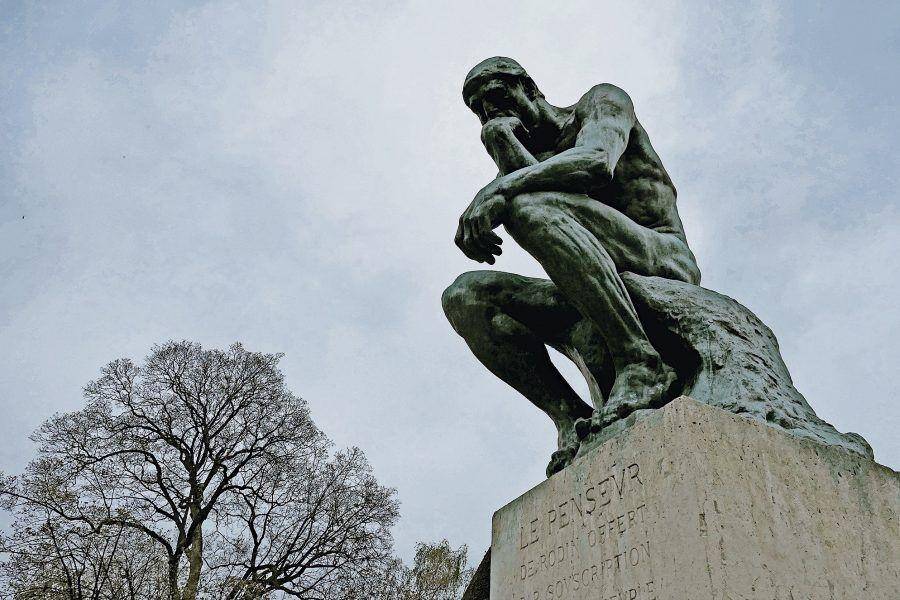 Patung The Thinker disimpan di Musee Rodin, Paris, Prancis. (babylontours.de)