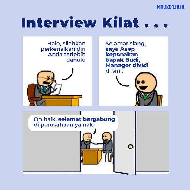meme interview (instagram.com/maukerjaid)