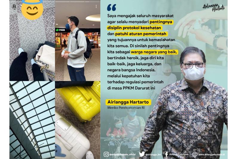 Heboh Anak Menteri Airlangga Diduga ke Jepang, Netizen Teriak PPKM