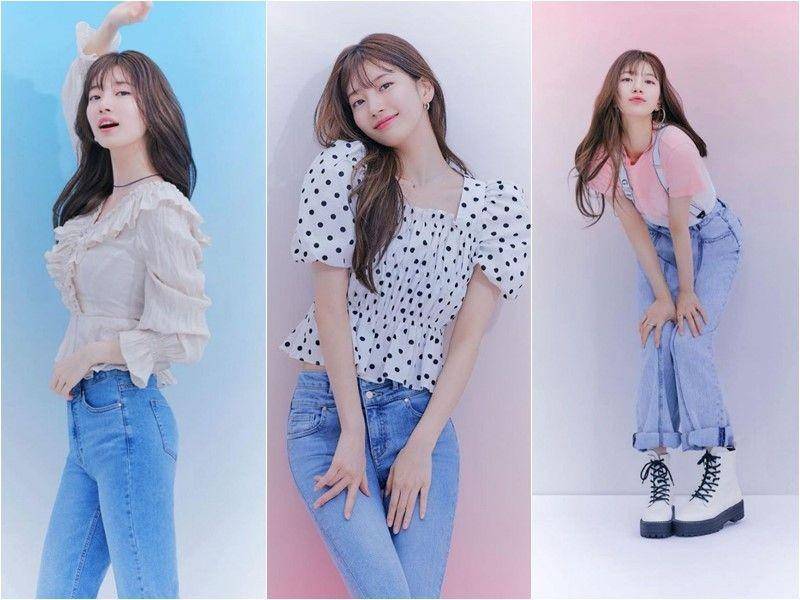 OOTD jeans ala Bae Suzy (instagram.com/skuukzky)
