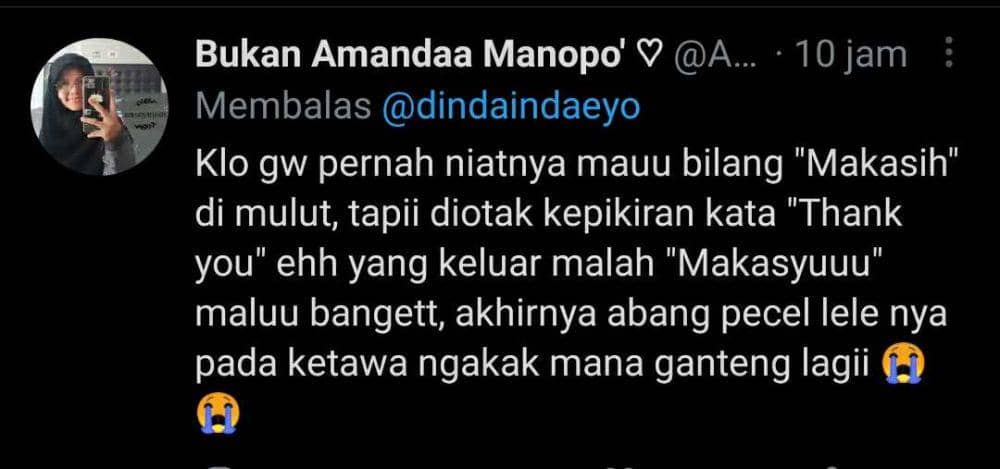 kisah salah respons (twitter.com/AzariaAmandaa)