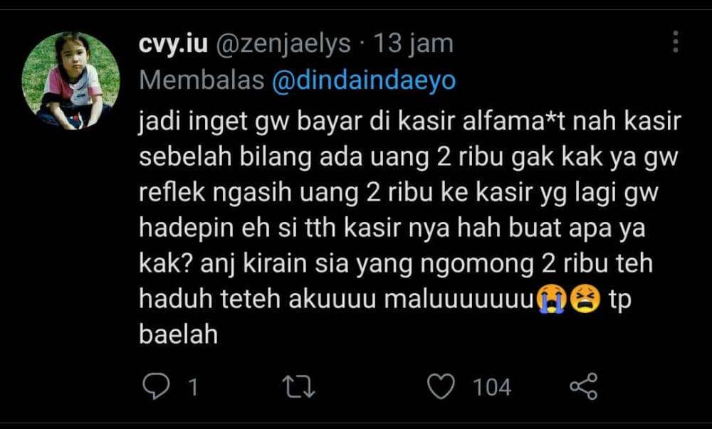 kisah salah respons (twitter.com/zenjaelys)