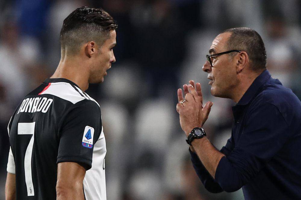 Cristiano Ronaldo dan Maurizio Sarri (bleacherreport.com)