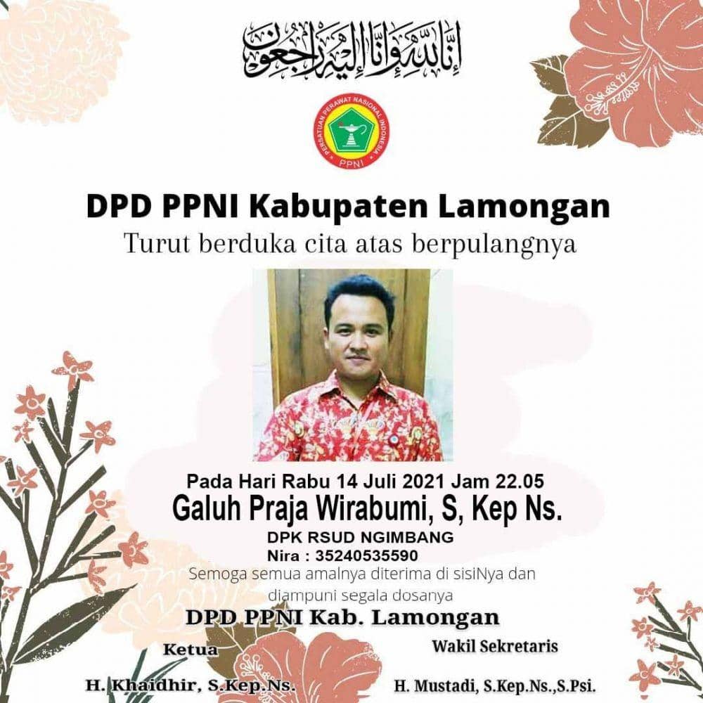 Sehari, Dua Perawat di Lamongan Meninggal Terpapar COVID-19